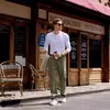 Pantalones cargo de pierna recta holgados con múltiples bolsillos, de moda para primavera y otoño para hombre, en stock