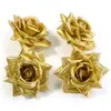 Flor de Cabeza de Rosa de Terciopelo Sintético para Ramillete, Flor de Cabeza, Accesorios para el Cabello, Accesorios de Fotografía, Decoración de Bodas, Materiales DIY