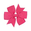 Pinzas para el pelo de cinta de satén acanalada, bestsellers europeos y americanos de Amazon transfronterizos, pinzas para el pelo de lazo de color liso, accesorios para el pelo para niños al por mayor