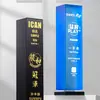 Trofeo Metálico de Cristal en Forma de Columna para Reunión Anual Corporativa, Reconocimiento a Empleados Destacados, Premios Individuales y Grupales, Adorno Conmemorativo