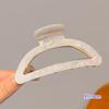 Acetato de alta qualidade semicírculo hairpin feminino de volta cabeça updo grampo de cabelo novo tubarão clipe rabo de cavalo hairpin cocar simples