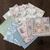 Flores e plantas retrô de tamanho grande flores e plantas de pátio rural flores e plantas retrô base para bullet journal papel de fundo material decorativo adesivos