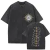 Estilo Lavado TransfronteiriçoCamiseta Lavada Vintage Esquie Claire Obscur Expedition 33 para Fãs de Jogos