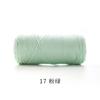 Ruyiniao Hilo de 2 mm Hebra Redonda Hilo de Algodón Hueco Tejido a Mano DIY Material para Bolsas Hilo Grosor Medio Bola de Lana Crochet
