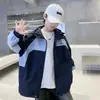 Jaqueta Infantil Masculina Primavera e Outono Nova Temporada Corta-vento Crianças Tamanhos Médio e Grande Menino com Capuz Roupas Infantis Casuais Largas Modernas Legais
