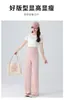 Producto Nuevo Verano 2025 Delgado Sin Abdomen Alta Elasticidad Ropa Postparto Fresco Fresco Pantalones Adelgazantes Maternidad Pantalones de Pierna Ancha