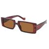 Novos óculos de sol quadrados da moda femininos tendência transparentes personalizados óculos para street style passarela óculos de sol transfronteiriços