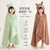 Bata de baño con capucha de algodón puro para niños, toalla para envolver al bebé recién nacido, toalla de baño absorbente para bebé, disponible para venta al por mayor y suministro transfronterizo