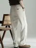 Pantalones rectos de algodón con sensación de nube, amigables con la piel, crujientes, de doble pinza para hombre, Otoño/Invierno 2026, de fácil cuidado, con caída, para ir al trabajo, casual