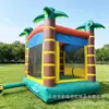 Trampolín Inflable Temático de Palmera Tropical para Niños, Castillo Inflable Grande para Saltar al Aire Libre, Equipo de Diversión para Fiestas Comerciales