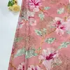 Tela estampada Xiangyunsha de rayón grande floral vintage, ropa de mujer estilo chino nuevo, vestidos cheongsam, bolsos, tela floral en stock