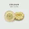Abrigo de Lana de Resina Esmerilada de Metal de Gama Alta Botones Redondos Puños Dorados Plateados Botones Decorativos de Traje