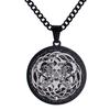 Colar de Aço Escanavo Pirata Vintage Personalizado Estilo Nórdico Colar de Lobo Celta Viking para Homens