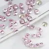 Decoración de Uñas Cuadradas Gruesas de Moda Diamante Deslumbrante Nido de Pájaro Corte Fondo Puntiagudo Cuadrado Irregular Pedrería para Uñas