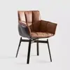 Sillón, silla de recepción y sala de juntas, lujo ligero estilo italiano, diseño minimalista moderno, sillón de club, sillón de diseñador creativo