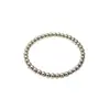 Moda INS europea y americana simple y moderna joyería de mano, pulsera de cuentas de acero inoxidable de lujo ligero, chapado en oro de 18 quilates, 6 mm