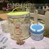 Bolsa Térmica Esquina Celebridad de Internet Lonchera Bolsa Dibujos Animados Impermeable Lonchera con Almuerzo y Cena Bolsa de Almuerzo Cubo Redondo Bolso Pequeño