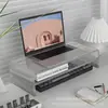 Suporte Elevado para Computador de Acrílico Transparente Personalizado em Forma de U Prateleira de Armazenamento para Desktop Suporte para Laptop Monitor Elevador de Altura
