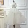Vestido para Meninas com Lantejoulas Prateadas e Saia de Tule Fofa, Adequado para Damas de Honra, Casamentos, Aniversários, Festas, Apresentações de Piano e Vestidos de Princesa