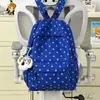Mochila minimalista de estilo japonés, inspirada en la dopamina, con lunares coloridos: una mochila escolar elegante, informal, ligera y de gran capacidad para estudiantes de secundaria