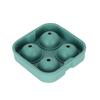 Amazon Supply 4 moldes de silicona para hacer hielo con forma de hockey sobre hielo, 4 bolas redondas y continuas.