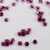 1mm -2mm de profundidad corindón rosa gema sintética redonda 8# corindón rojo rosa piedra desnuda joyería con piedra fabricantes al por mayor