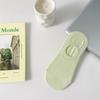 Meias Femininas Verão Fresco Invisível Meias de Barco Cor Sólida Absorvente de Suor Tubo Curto Meninas Meias de Algodão Silicone Antiderrapante Meias Impressas
