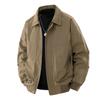 Chaqueta de Otoño e Invierno para Hombre Estilo Coreano Estilo Ligeramente Maduro Holgada con Solapa Corta Repelente al Agua para Exteriores Ropa de Trabajo