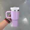 Taza Termo Transfronteriza Modelo Nuevo de Acero Inoxidable 304 con Popote y Asa, Taza de Café Portátil para Uso en Casa y Oficina
