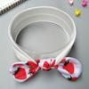 Diadema para bebé europea y americana Tocado de orejas de conejo de algodón Diadema para bebé Accesorios para el cabello anudados Fabricantes transfronterizos de niñas
