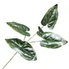 Parede de Planta Artificial Arranjo de Folhas Verdes com Folhas de Monstera, Folhas de Taioba, Pequena Decoração de Bonsai, Decoração de Paisagem Verde, Folhas de Taioba