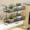 Prateleira divisória para mesa de escritório, grade de proteção para varanda, tipo grade de janela antirroubo, suporte para vasos de flores tipo suculenta, suporte de armazenamento com vaso pendurado