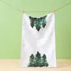 Paño de Cocina Navideño de Dibujos Animados, Más Absorbente, Toalla de Mano de Alta Calidad, Toalla Gruesa Impresa Simple para Cocina y Uso Doméstico