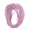 Atacado Cordão de Couro de Pele de Ovelha 3mm-6mm, Cordão de Couro Redondo, Cordão de Couro PU Sintético, Cordão de Couro Revestido no Núcleo para Acessórios, Cintos, Acessórios DIY