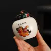 Ano do Cavalo Teapot Criativo Forno Ru Conjunto de Chá Kung Fu Conjunto de Presente Empresarial Cerâmico Boa Sorte Presente de Ano Novo