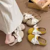 Nuevas Pantuflas Cerradas con Lazo Primavera 2025 para Mujer, Mocasines de Exterior sin Cierre Estilo Birkenstock, Medias Pantuflas