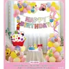 Set de Globos de Cumpleaños Más Vendido Transfronterizo Decoración para Fiesta Temática Miércoles Juguete de Dibujos Animados para Niños