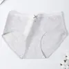 Roupa íntima feminina 100% algodão de alta qualidade, Calcinhas femininas 100% algodão de cintura média, Calcinhas femininas 10A Antibacterianas com Forro Estendido 100% Algodão