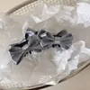 Presilha Banana Dupla Laço Bolinhas Francesas Estilo Coreano para Mulheres, Presilha de Cabelo de Alta Qualidade para Rabo de Cavalo, Acessório de Cabelo para Parte de Trás da Cabeça