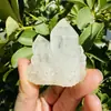 Racimo de Cristal Natural, Racimo de Cristal Blanco, Adornos para Acuario, Artesanías de Cristal, Adornos de Desmagnetización, Piedra Bruta de Cristal del Mar de China Oriental