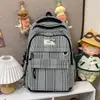 Mochila listrada estilo INS japonês 2026 Nova Coleção Primavera Mochila Estudantil de Alto Valor para Meninas Mochila Simples Leve
