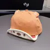 Gorro Súper Lindo para Bebé, Estilo Primavera y Verano, Linda Expresión Bordada, Gorra de Béisbol con Visera para Bebé, Protección Solar, Ala Suave, Moderno