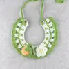 Collar Tejido para Gato Mascota Hecho a Mano Bufanda de Cuello para Perro de Lana Accesorios Collar de Cuello Babero Toalla para Saliva Venta al por Mayor