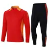 2406 Traje de Treino Meio-fechamento Placa Leve Traje Adulto Placa Leve Traje de Futebol Traje de Treino de Futebol Estampa Traje de Competição Esportiva