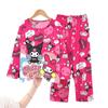 Pijama Infantil Primavera e Outono 2026 Manga Longa Meninos Meninas Bebê Roupas de Casa Meninos Crianças Conjunto de Pijama de Desenho Animado