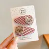 Pinza para el Cabello con Estampado de Leopardo Dulce y Fresca Estilo Coreano Pinza para Flequillo Lateral Pinza para el Cabello Exquisita de Gama Alta Venta al por Mayor