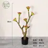 Planta artificial piedra loto maceta suculenta planta verde para decoración de sala de estar de hotel y casa de huéspedes, adorno de escaparate, suculenta artificial