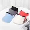 Nuevo Sombrero de Sol con Visera de Verano para Niños, Sombrero de Sol de una Pieza Color Caramelo para Padres e Hijos, Sombrero de Playa Transpirable para Salidas