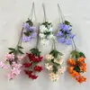 Nueva Xiangxuelan de 5 ramas, flor artificial Xiangxuelan individual de alta gama para boda, decoración de arreglos florales para salón de bodas, flor falsa