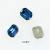 Dongzhou Cristal 8*6 Rectangular Octagonal Fondo Puntiagudo Destello Diamante K9 Vidrio Piedra Preciosa Tallada Alta Calidad Joyería Accesorios para Arte de Uñas